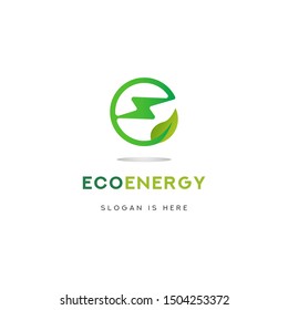 Letter E Eco Energy Logo Icon Template Vector Design