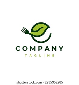 Letter E Eco Food Logo, Vokabular-Vorlage