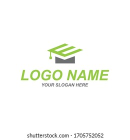 vector de diseño del logotipo de educación de la letra E