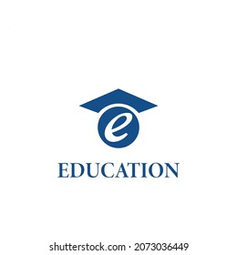 Letter E Education Logo Design Element. logo design and business card