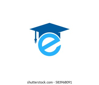 Letter E Education Logo Design Element