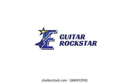 E-Logo für E-Gitarrenalphabeten