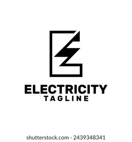 Letter E-Logo-Schablone