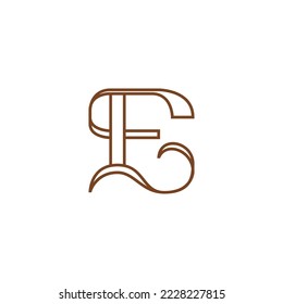 Letter E Elegant Curl Logo Vector. Initial E Typography Icon. E Luxury Alphabet. Modern, Elegant, Luxury Style for Company Brand Identity