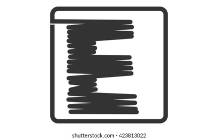 Letter E Embroidery