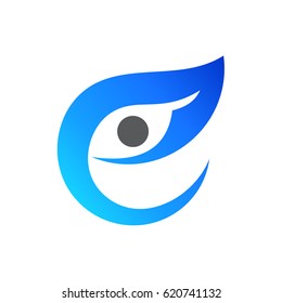 Letter E For Eye Logo