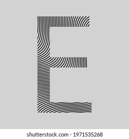 Letter E- F  logo icon design template 