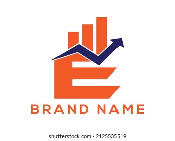 
Letter E finance business and accounting logo