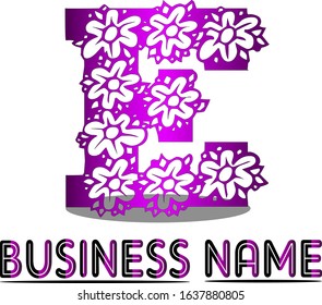 Letter E In Flower is beautiful logo design and that is suitable for all business