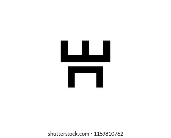 Letter E Forming Logo
