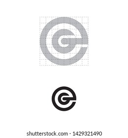 Letter e + g logo concept. Modern style