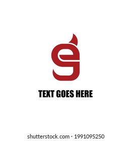 Letter E and G logo design