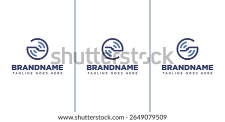 Letter A E G Wifi Signal Logo, symbolizing connectivity, communication, and technology
