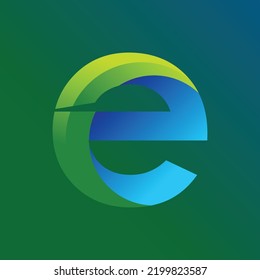  Letter E Geometric Square Business Company Vector Logo Design