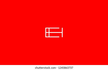 LETTER E AND H LOGO FOR LOGO DESIGN OR ILLUSTRATION USE