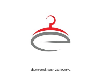 Letter E Hanger Logo Design Template
