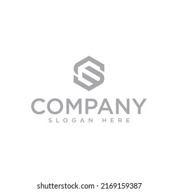 letra E y logotipo hexagón, icono y vector