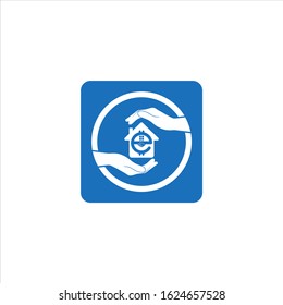 Letter E, Home and building; logo; vector; template; illustration.