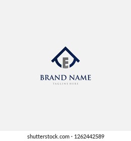 Letter E Home Realty Property Creative Abstract Business Logo