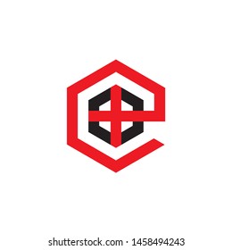 letter e home window shape logo vector