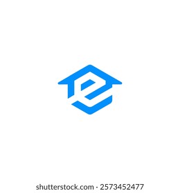 letter E with house logo, E Home icon, design vector design template business logo.