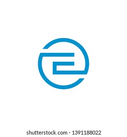 letter E icon logo design concept