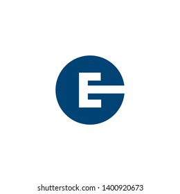 letter E icon logo design concept