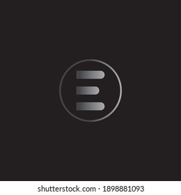 letter E icon logo illustration
