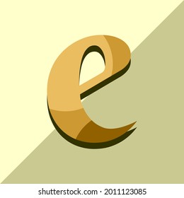 Letter E icon and logo template. New design and elegant typographic concept. Two Colour. File EPS.