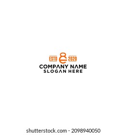letra E inicial en kettlebell para la plantilla del icono del logotipo del fitness