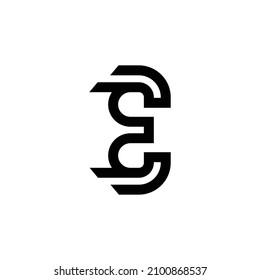 letter E initial logo icon vector template