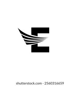 letter e initial logo icon vector template