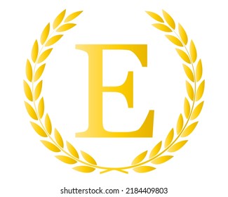 Letter E Initial Luxurious Brand Logo Template