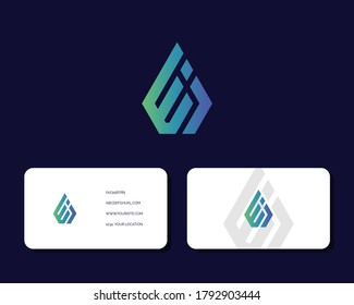 Letter E J logo design with business card vector template. creative minimal monochrome monogram symbol. Premium business logotype. Graphic alphabet symbol for corporate identity