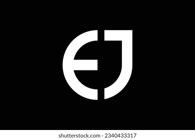 Letter E J Logo Design Template