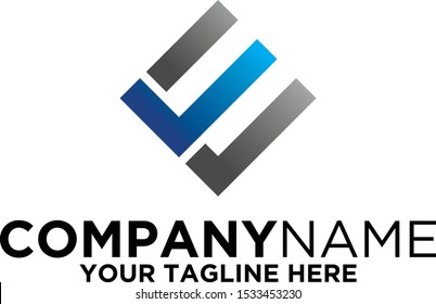 Letter E and Letter L logo