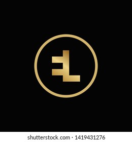 letter E L luxury logo template