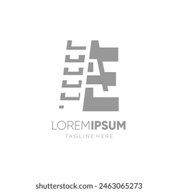 Letter E Leiter Logo Design Vektorgrafik Symbol Grafik Emblem Symbol Illustration