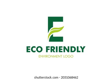 Letter E Leaf Logo : Suitable for Agriculture Theme, Environment Theme, Initial Theme, Infographics and Other Graphic Related Assets.