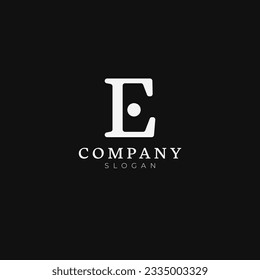 Letter E Lettermark Logo - Sleek and Minimalist Design