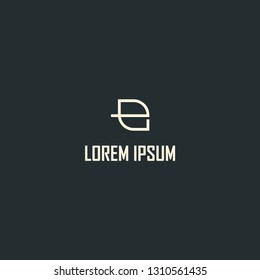 Letter E Line Abstract Modern Creative Monogram Business Logo