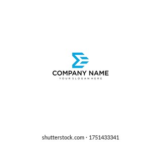 Diseño del logotipo de la línea E de la letra. Símbolo monocromático monocromático lineal creativo mínimo. Diseño universal elegante de señalización vectorial. Logotipo de negocio premium. Símbolo gráfico del alfabeto para la identidad empresarial