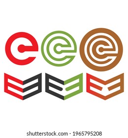 Plantilla de símbolo del icono del vector del logotipo de la línea E. Diseño del logotipo E. Logo de la carta. Diseño de logotipos