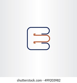 letter e line logo icon design symbol 