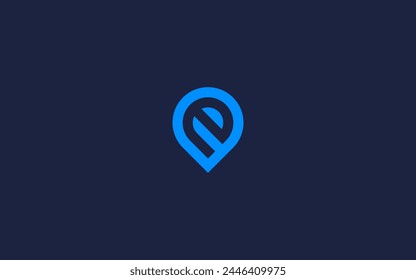 letter e with location logo icon design vector design template inspiration