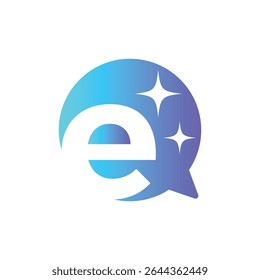 Letra E logotipo, E logotipo, conjunto de logotipo AI, design moderno e mínimo, inspirado na tecnologia, ícones e símbolos coloridos, adequado para inteligência artificial, inovação, marca, start-ups e identidade digital.