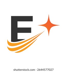 Letra E logotipo, E logotipo, conjunto de logotipo AI, design moderno e mínimo, inspirado na tecnologia, ícones e símbolos coloridos, adequado para inteligência artificial, inovação, marca, start-ups e identidade digital.