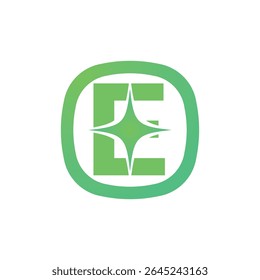 Letra E logotipo, E logotipo, conjunto de logotipo AI, design moderno e mínimo, inspirado na tecnologia, ícones e símbolos coloridos, adequado para inteligência artificial, inovação, marca, start-ups e identidade digital.
