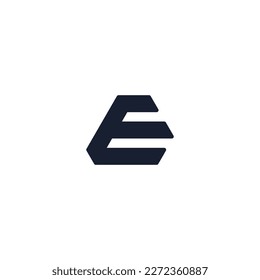 Letter E Logo, alphabet logo design.
