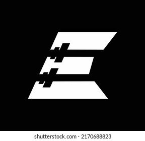 Letter E Logo With barbell. Fitness Gym logo. fitness vector logo design for gym and fitness